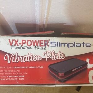 Power Slimplate Vibration Plate in Red and Black